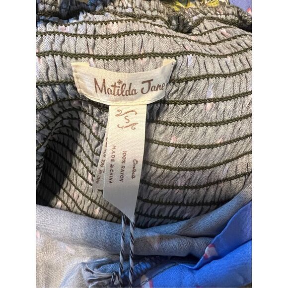 Matilda Jane Women’s Size Small Let’s Go Together Work of Art Jumpsuit Green NWT - Picture 14 of 14